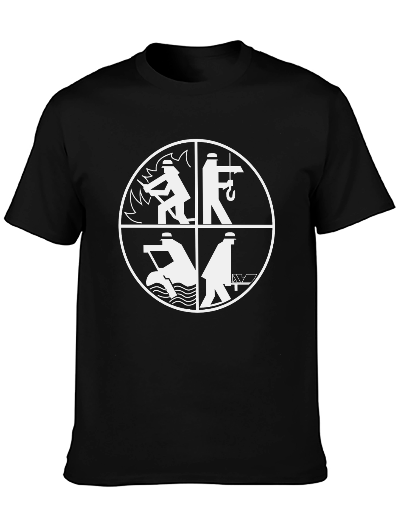 Professions Graphic T-Shirt - Black