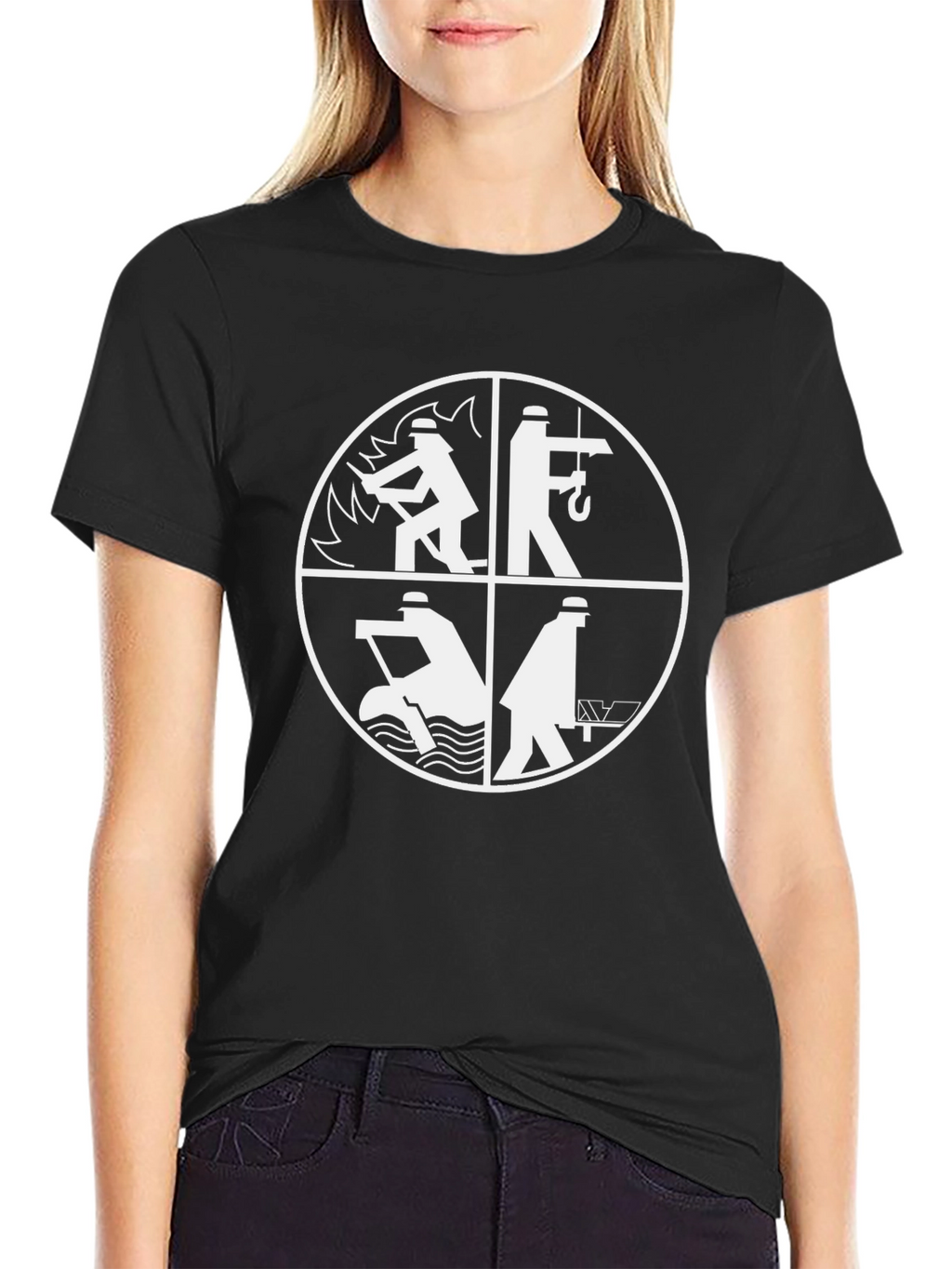 Professions Graphic T-Shirt - Black