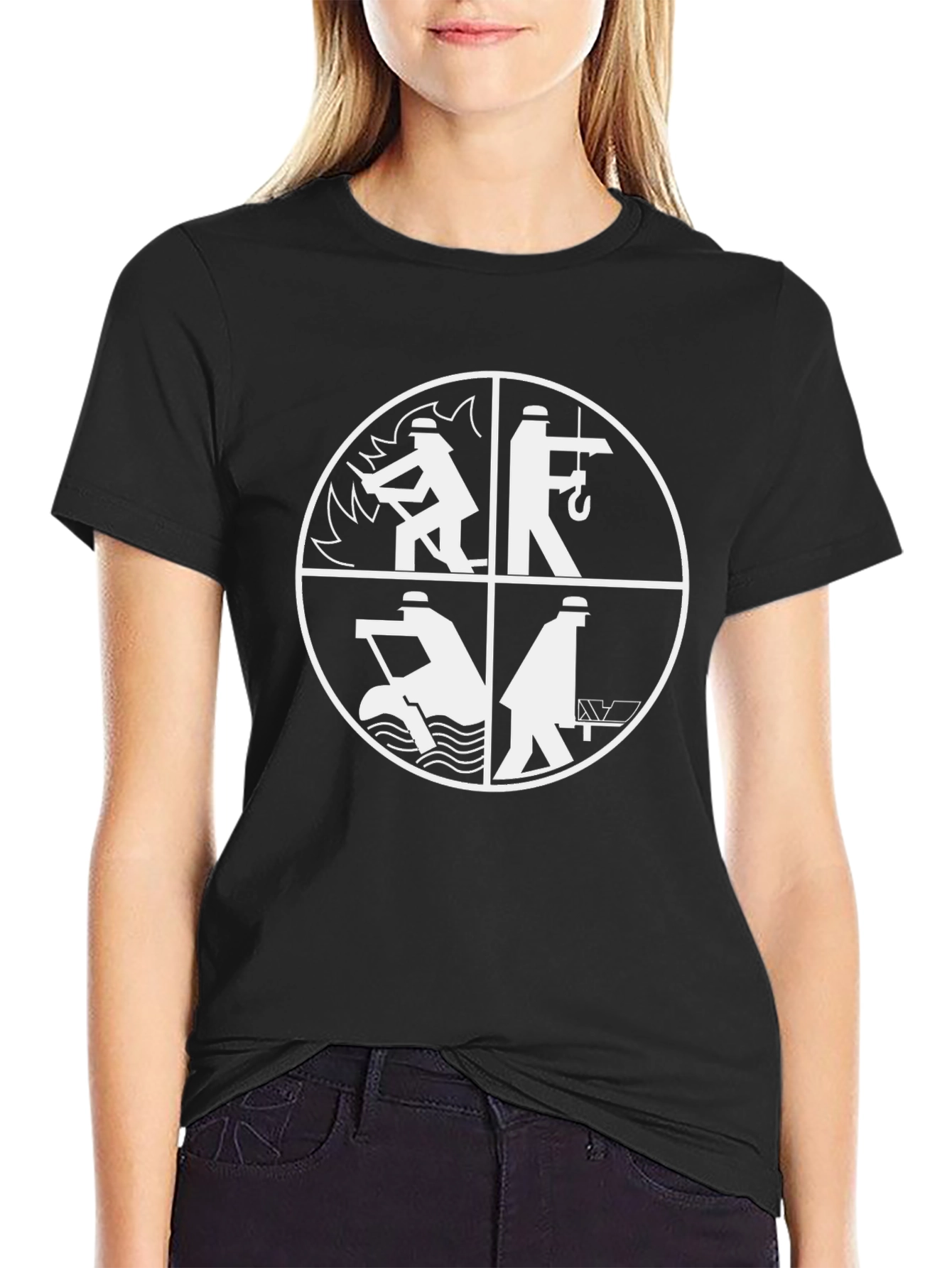 Professions Graphic T-Shirt - Black