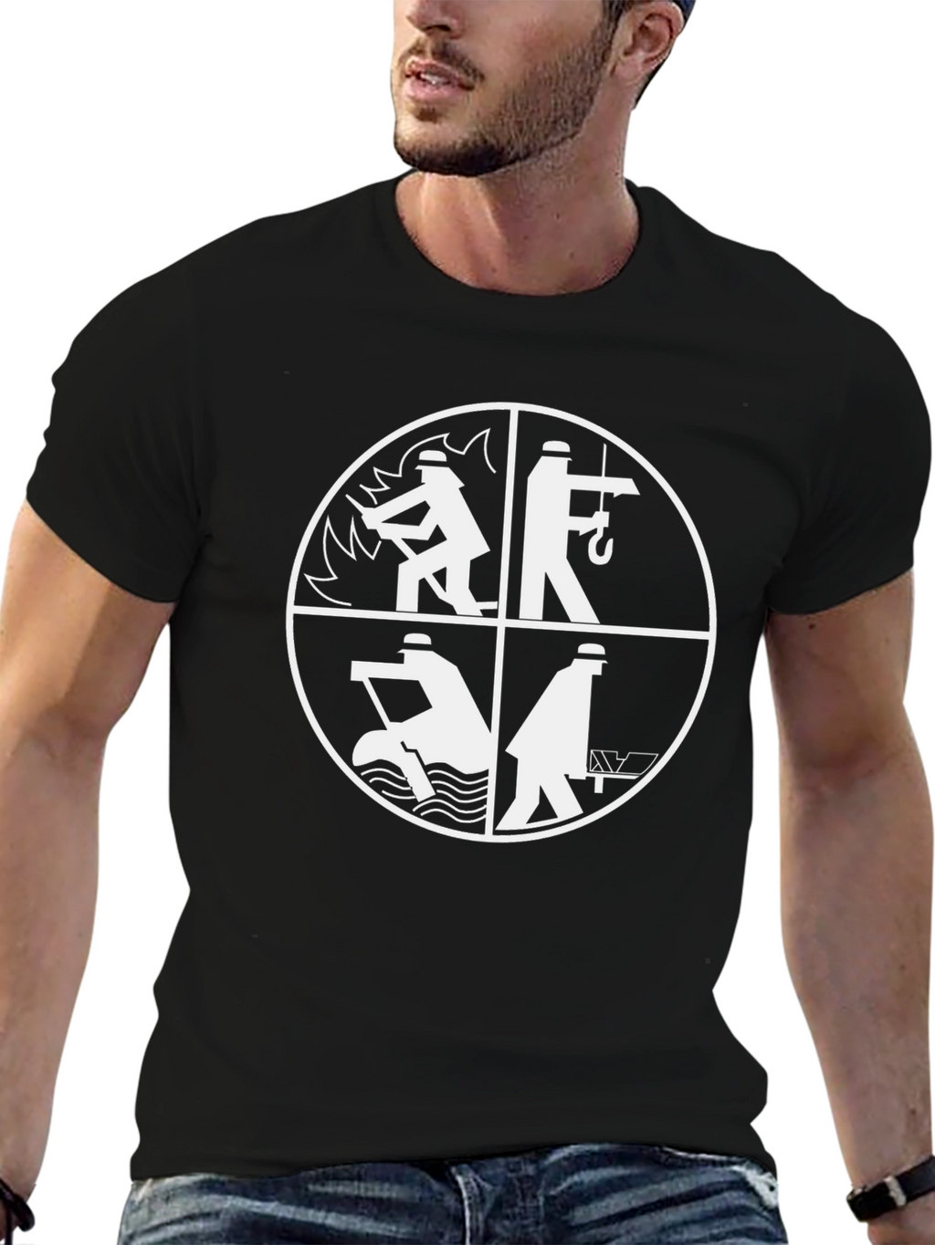 Professions Graphic T-Shirt - Black