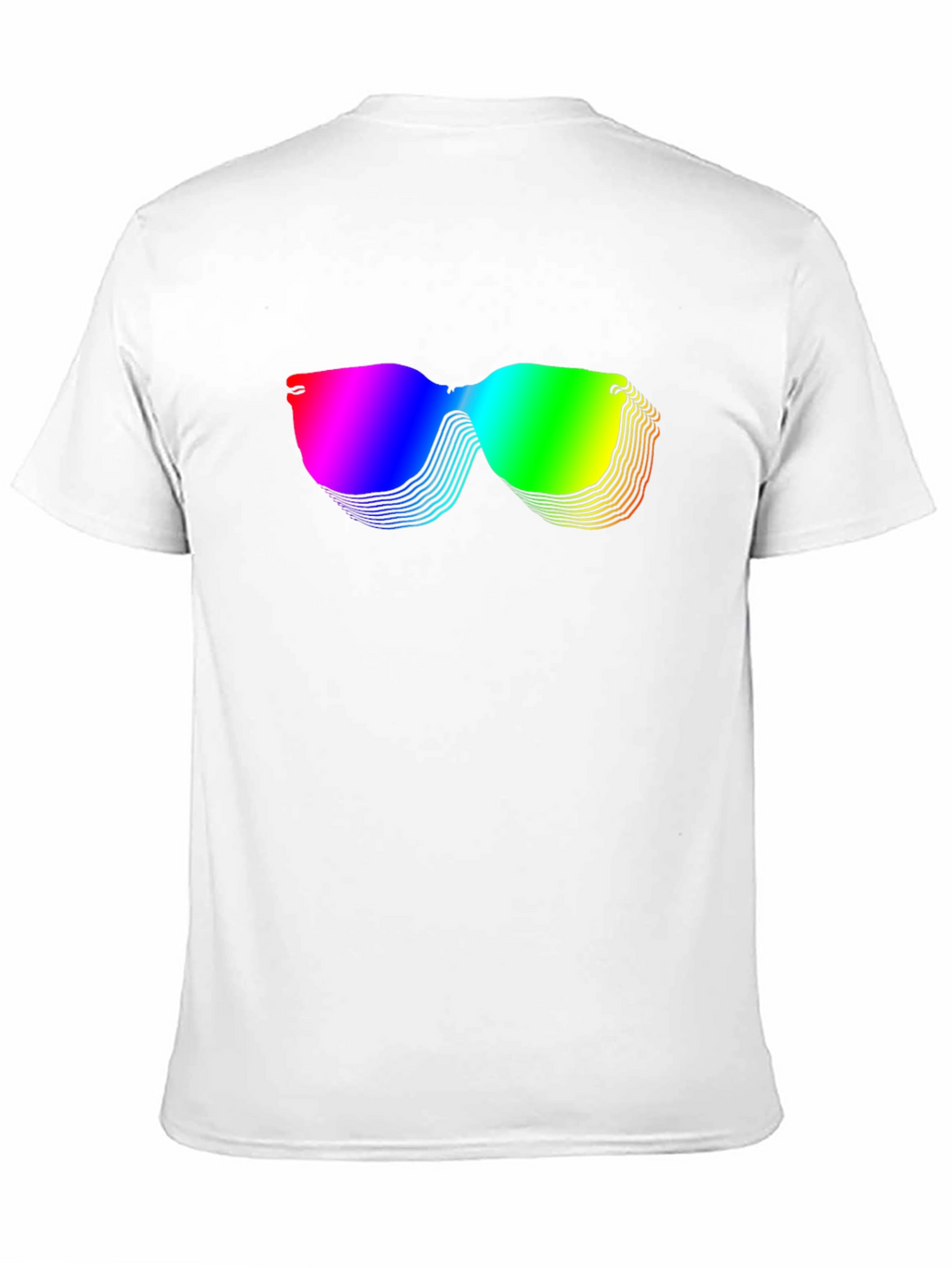Rainbow Sunglasses Graphic Black T-Shirt