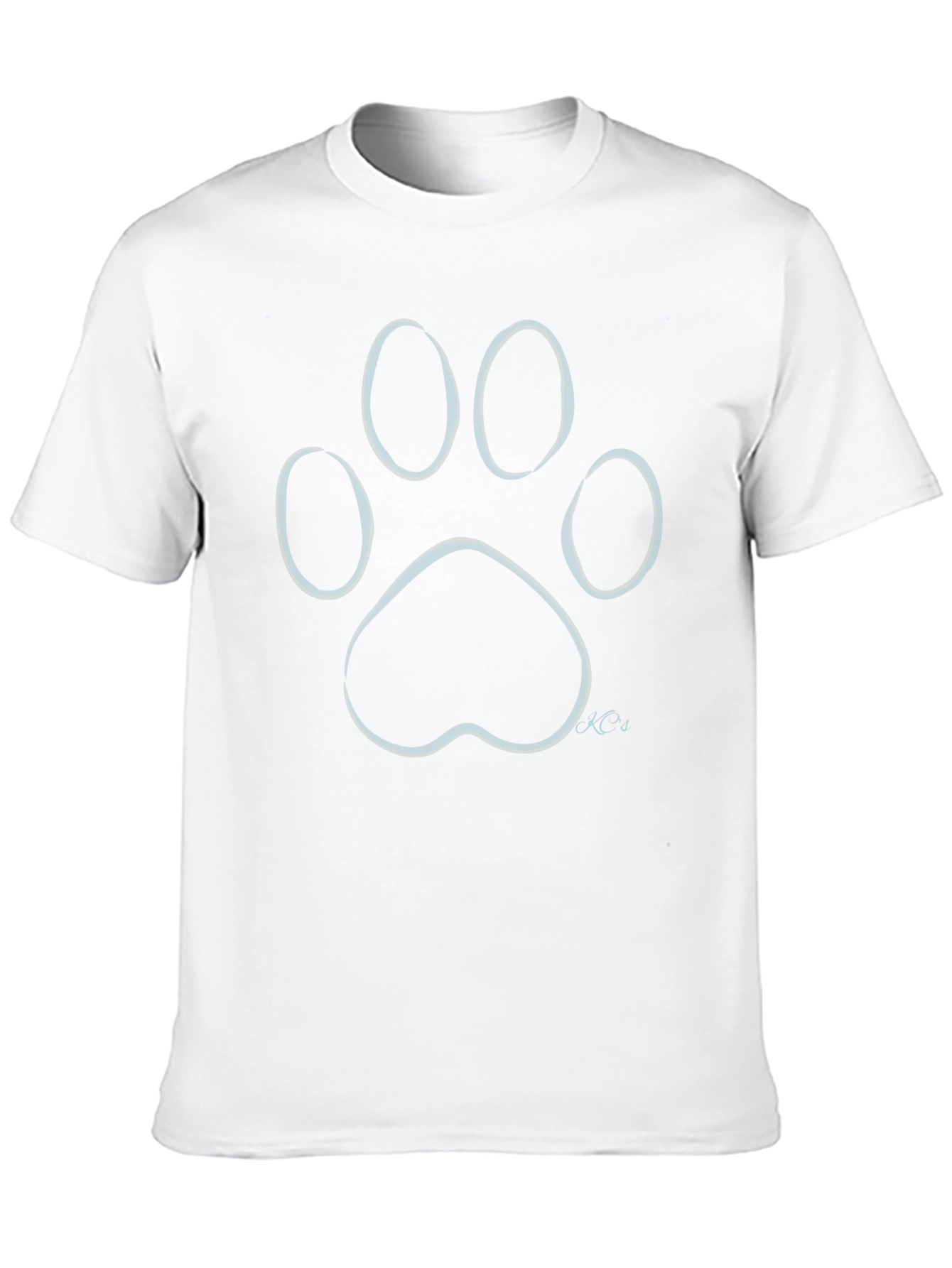 Paw Print Graphic T-Shirt - Stylish Casual Wear