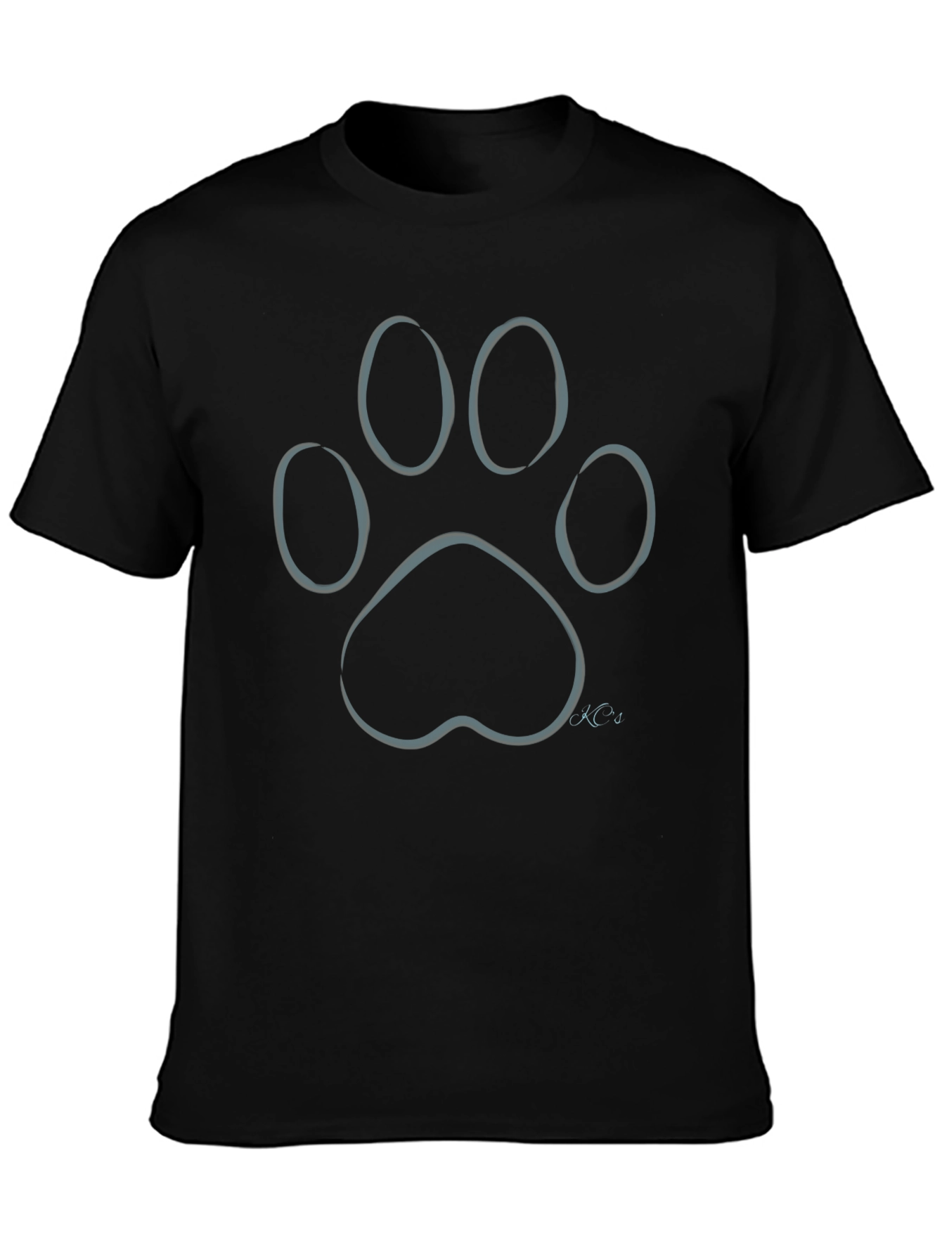 Paw Print Graphic T-Shirt - Stylish Casual Wear