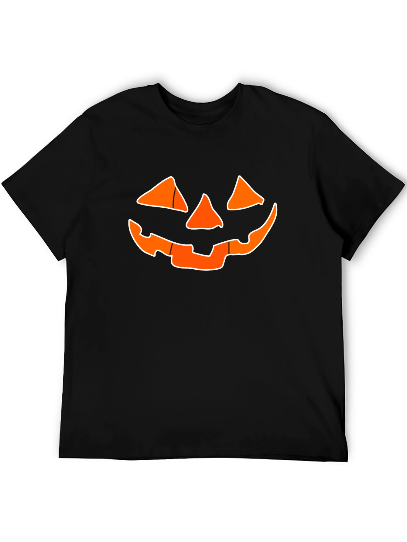 Halloween Jack-O-Lantern Graphic Tee - Black