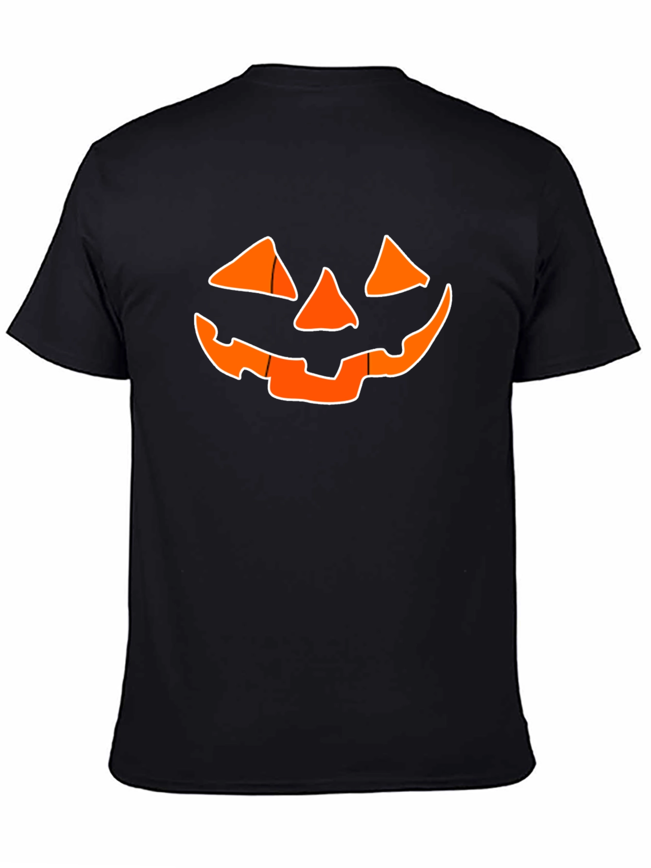 Halloween Jack-O-Lantern Graphic Tee - Black