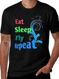 Eat Sleep Fly Repeat T-Shirt