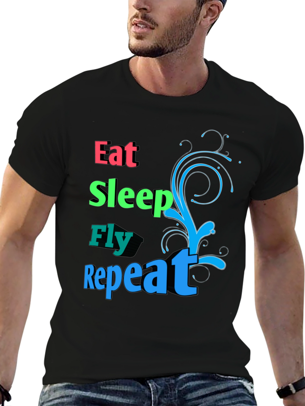 Eat Sleep Fly Repeat T-Shirt