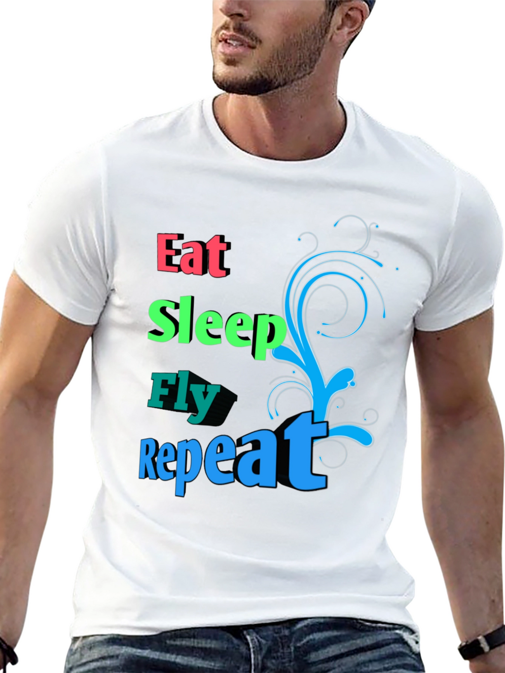 Eat Sleep Fly Repeat T-Shirt