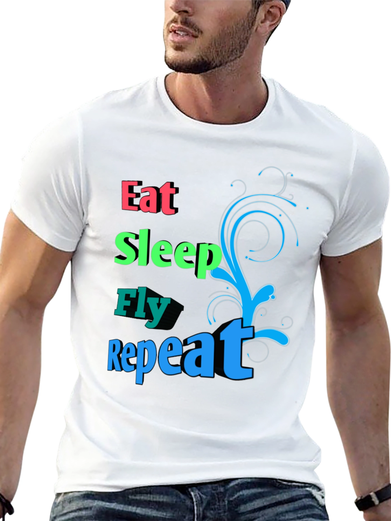 Eat Sleep Fly Repeat T-Shirt