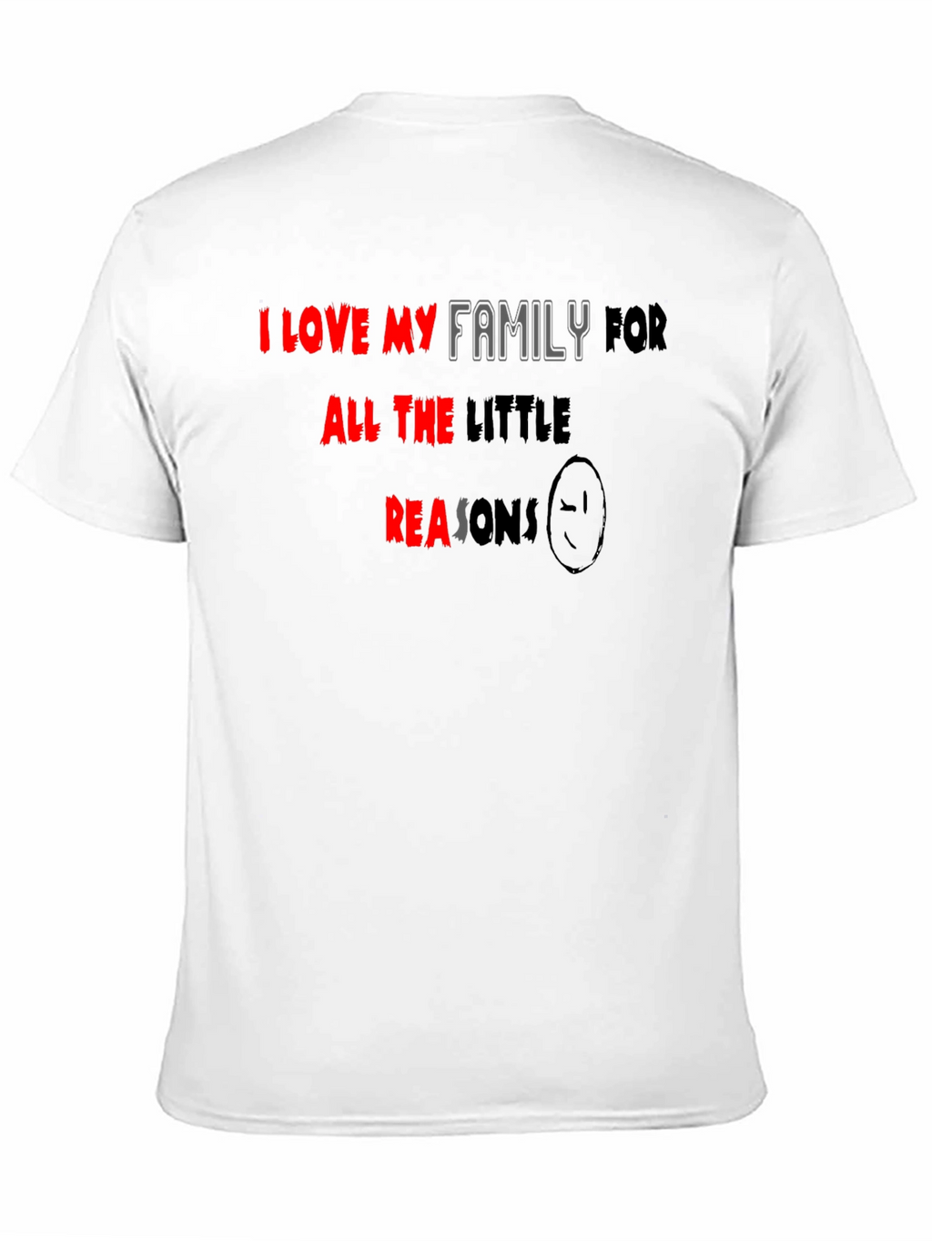 I Love My Family Black T-Shirt
