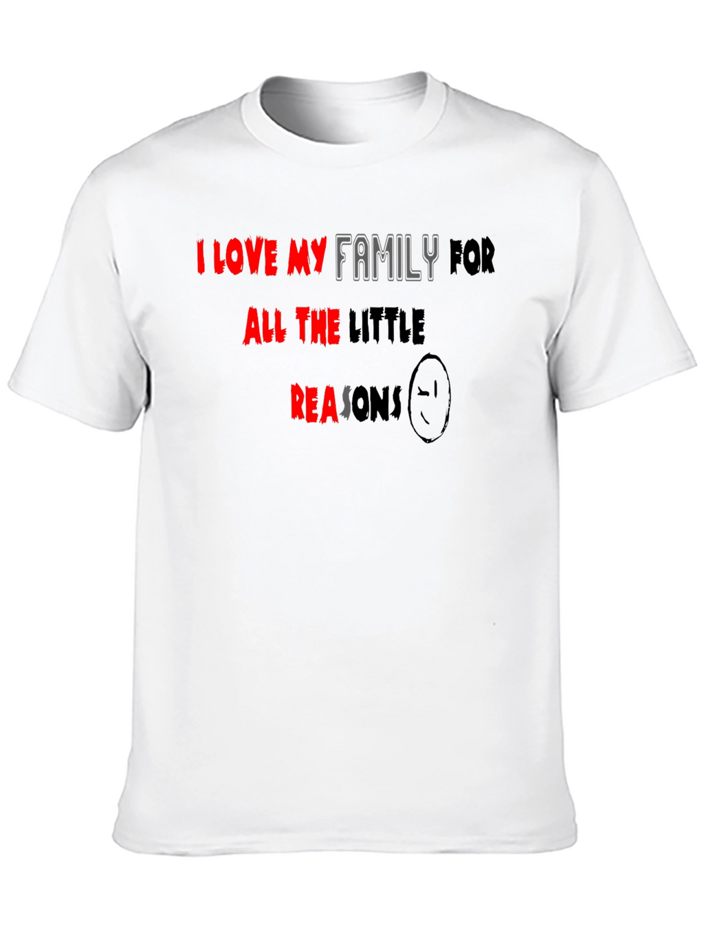 I Love My Family Black T-Shirt