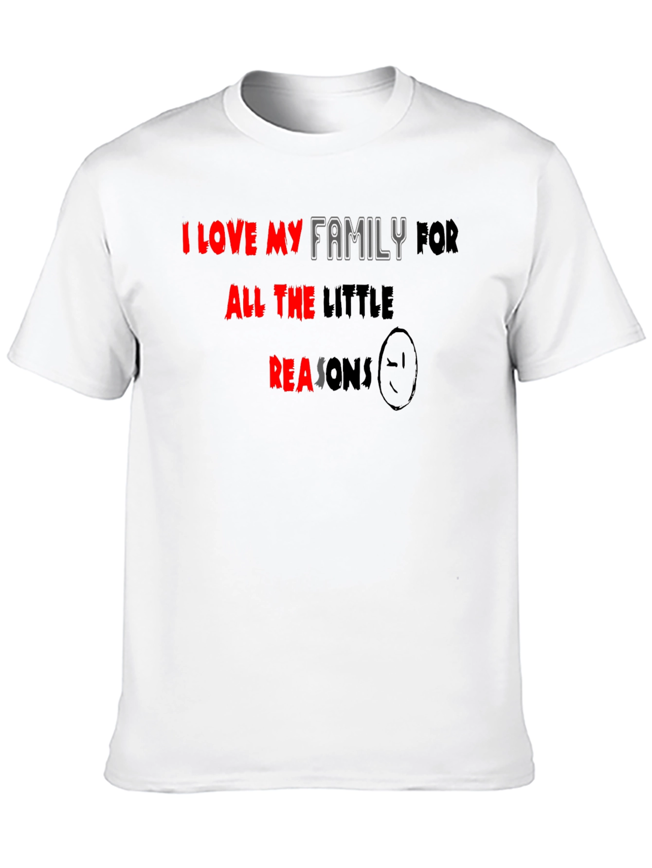 I Love My Family Black T-Shirt
