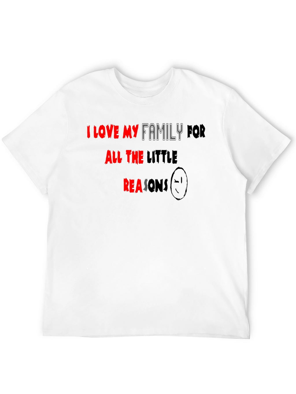 I Love My Family Black T-Shirt