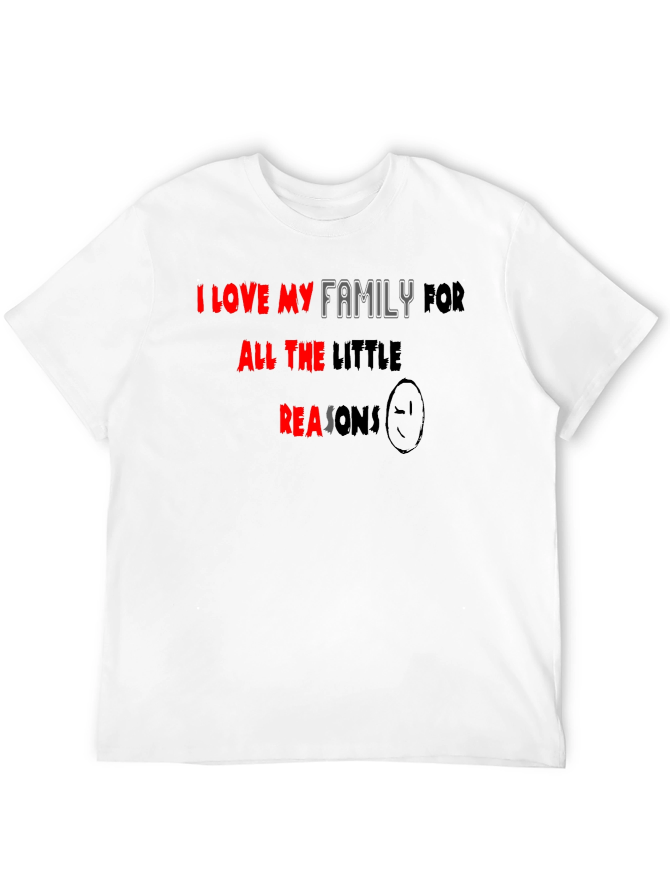 I Love My Family Black T-Shirt