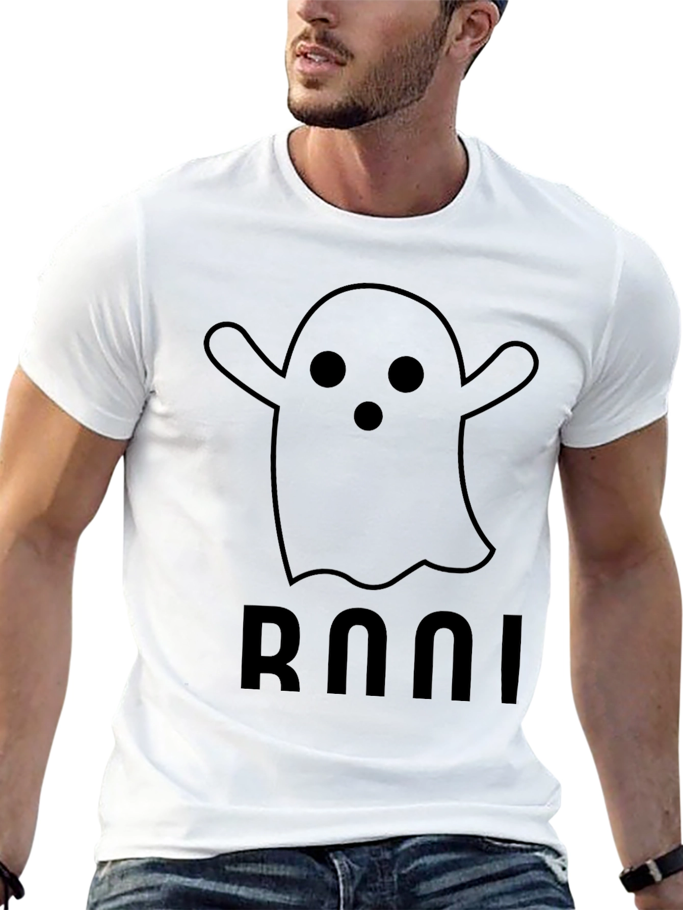 Boo! Ghost Graphic Tee - Spooky Season Shirt