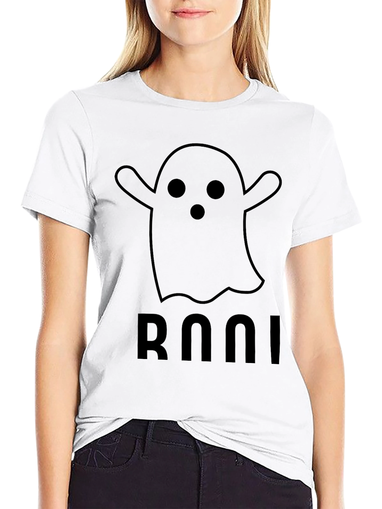 Boo! Ghost Graphic Tee - Spooky Season Shirt
