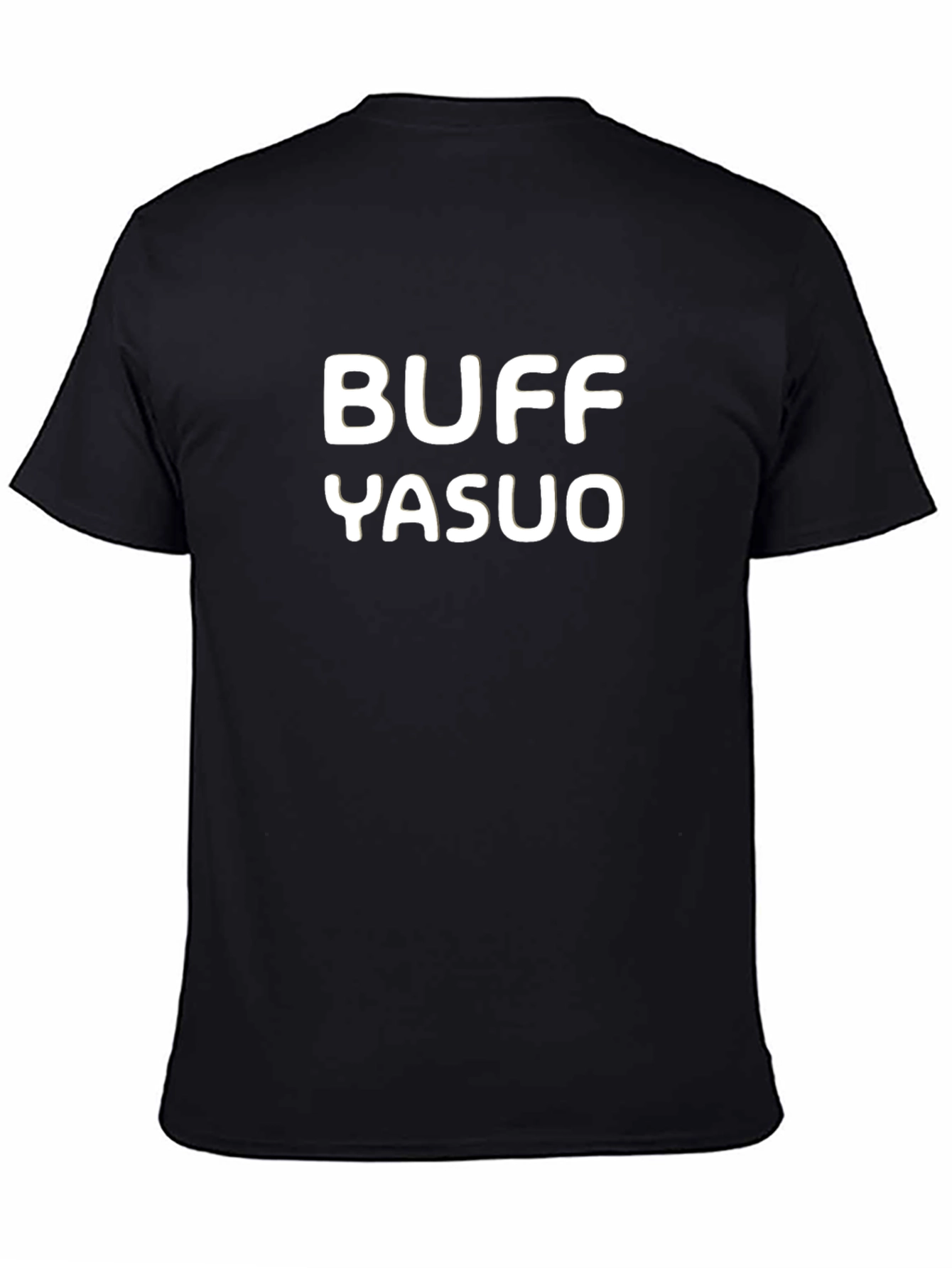 Buff Yasuo Black Graphic Tee