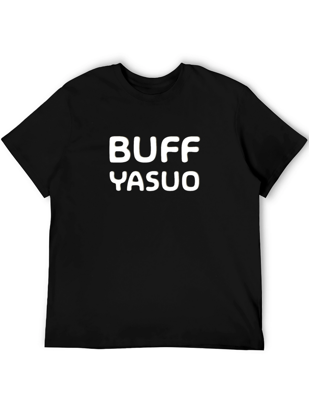 Buff Yasuo Black Graphic Tee