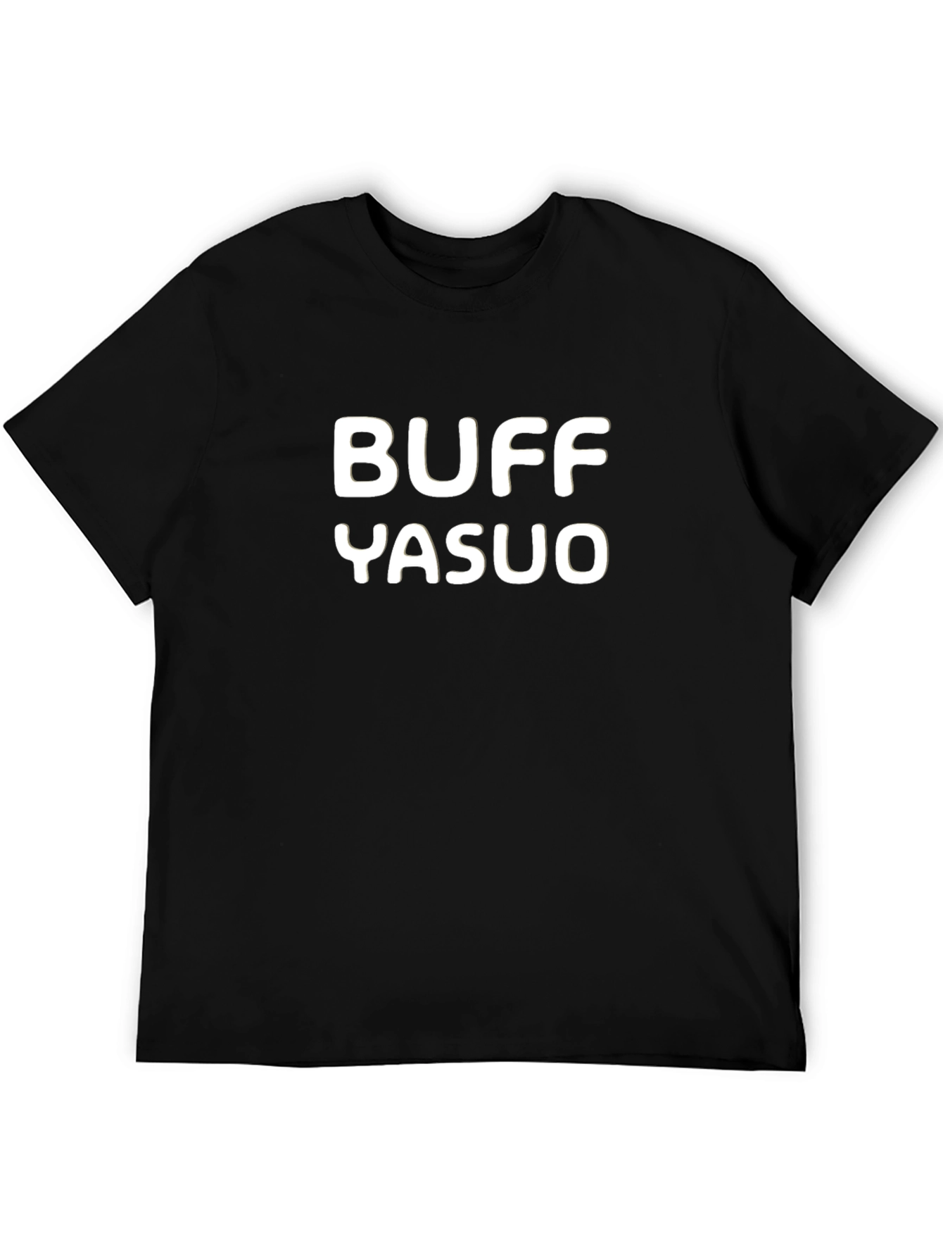 Buff Yasuo Black Graphic Tee
