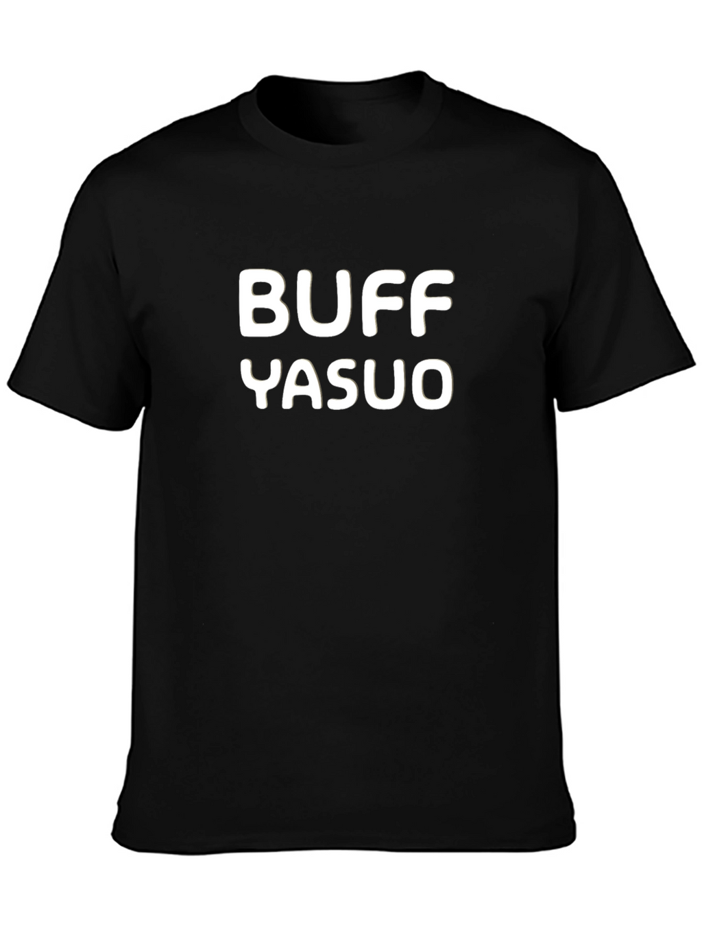 Buff Yasuo Black Graphic Tee