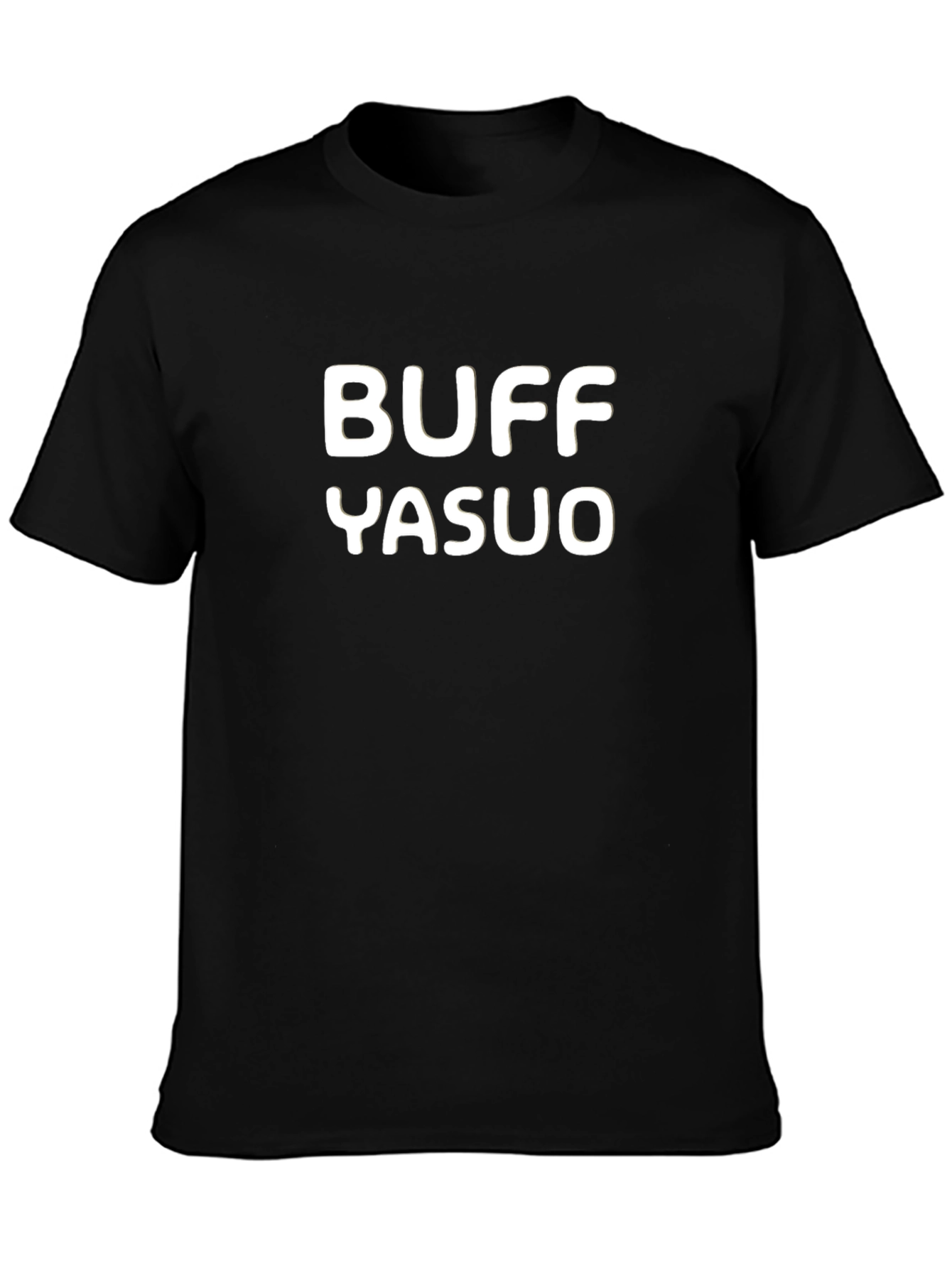 Buff Yasuo Black Graphic Tee