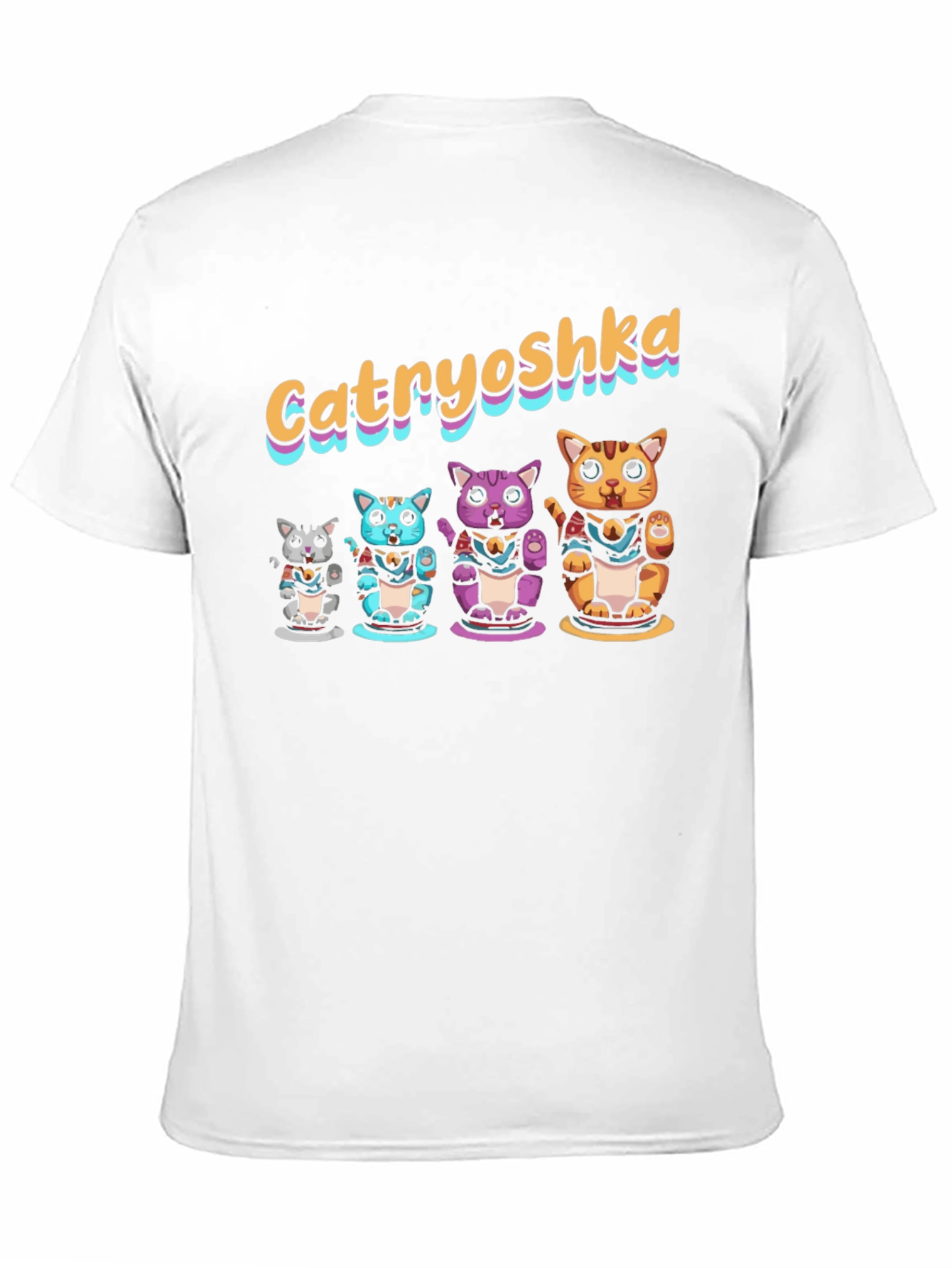 Catryoshka T-Shirt - Lucky Cat Design