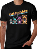 Catryoshka T-Shirt - Lucky Cat Design
