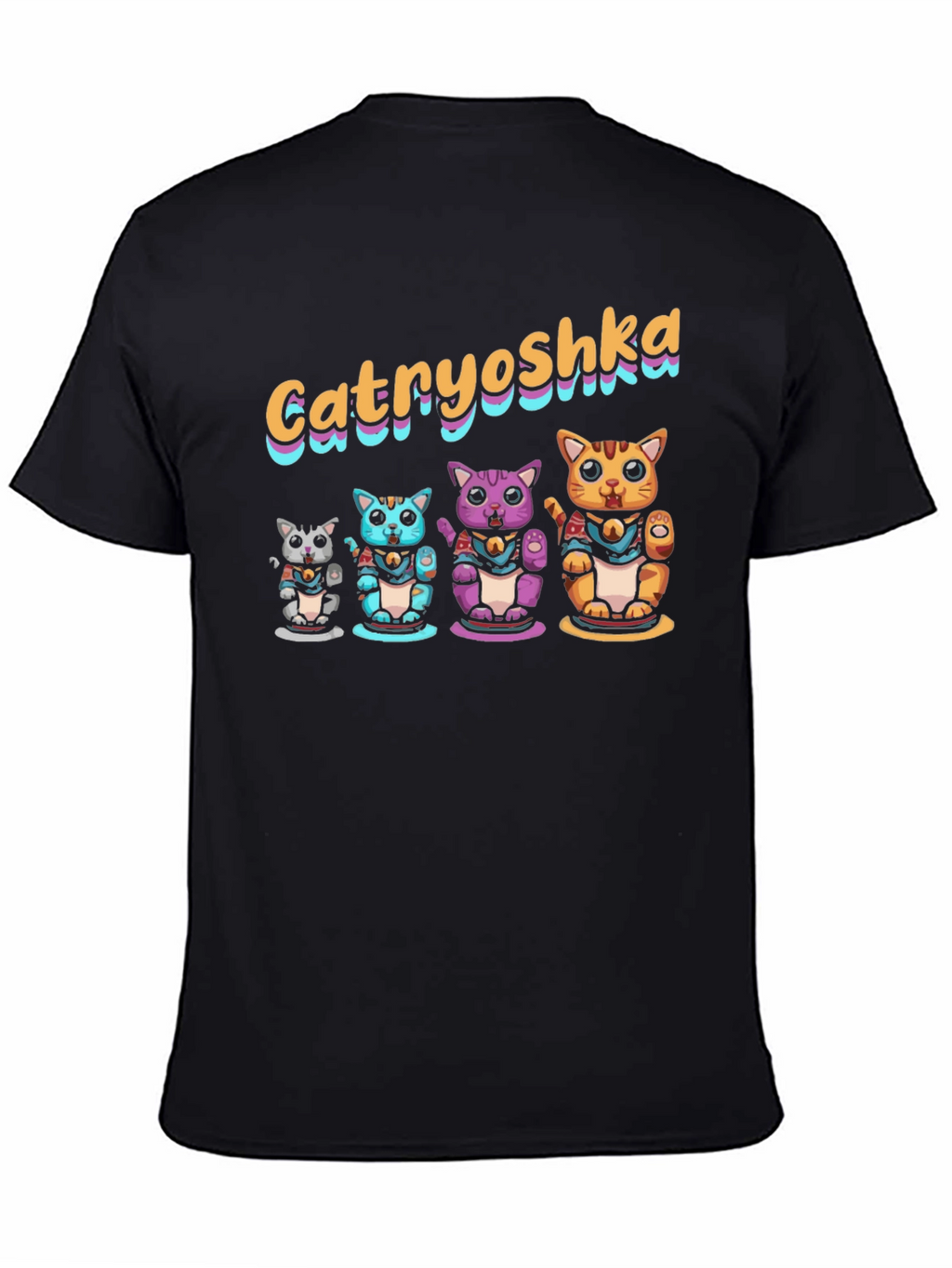 Catryoshka T-Shirt - Lucky Cat Design
