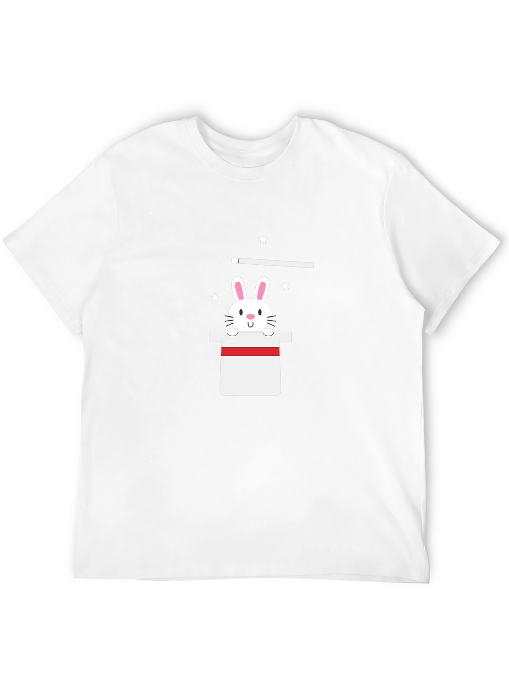 Magical Bunny Tee - Black Cotton Blend