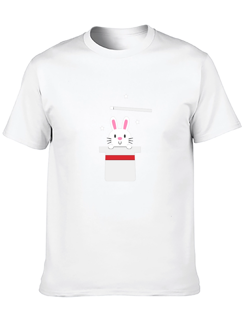 Magical Bunny Tee - Black Cotton Blend