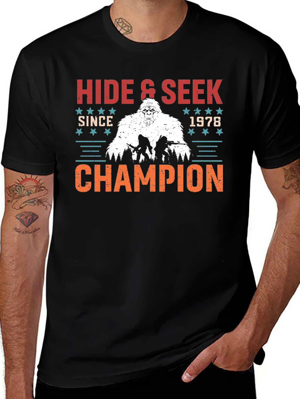 Hide & Seek Champion 1978 Bigfoot Graphic T-Shirt