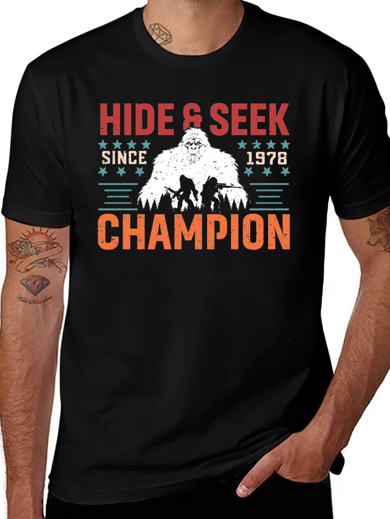 Hide & Seek Champion 1978 Bigfoot Graphic T-Shirt
