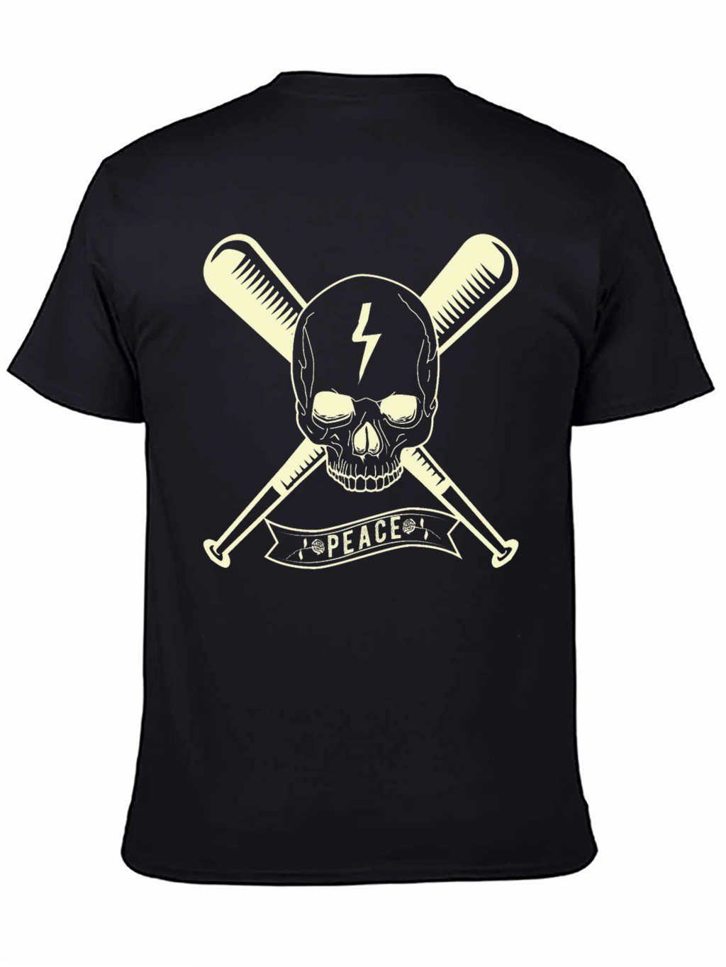 Skull & Bats Peace Graphic T-Shirt