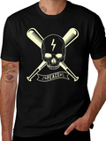 Skull & Bats Peace Graphic T-Shirt