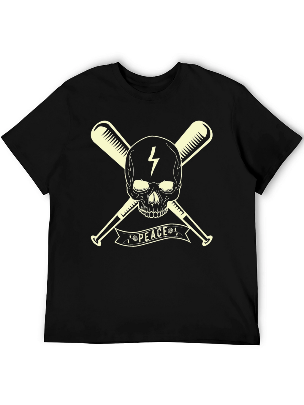 Skull & Bats Peace Graphic T-Shirt