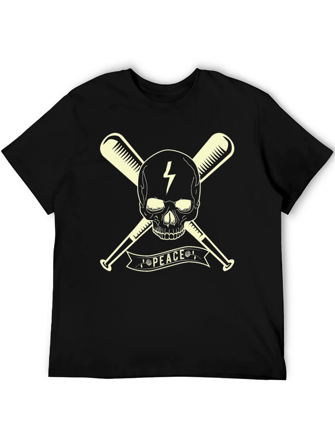 Skull & Bats Peace Graphic T-Shirt