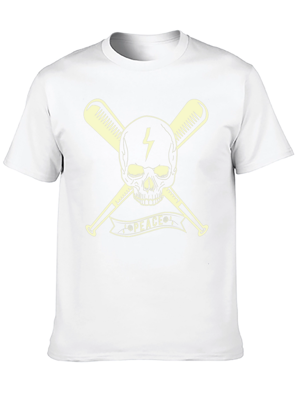 Skull & Bats Peace Graphic T-Shirt