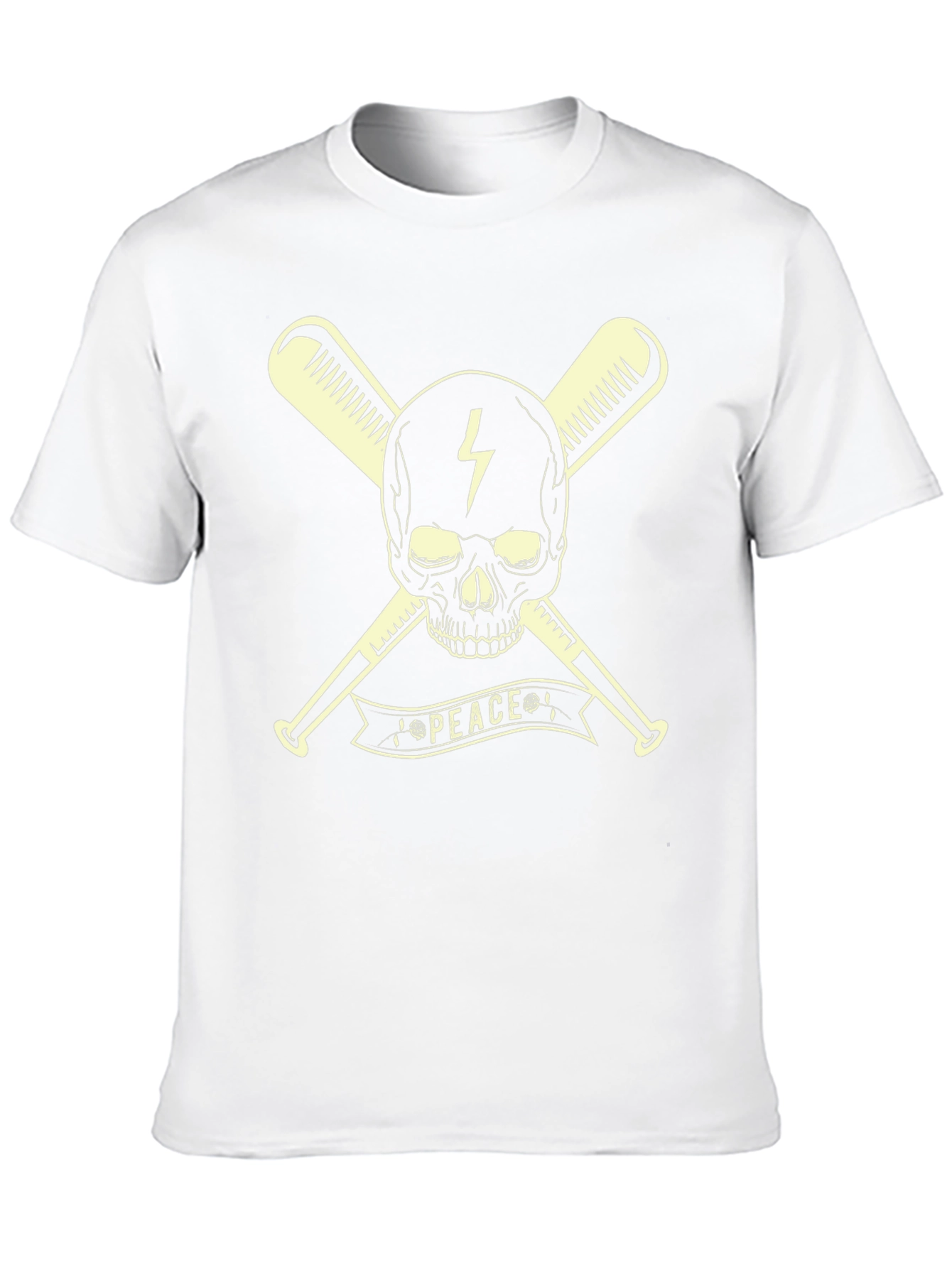 Skull & Bats Peace Graphic T-Shirt