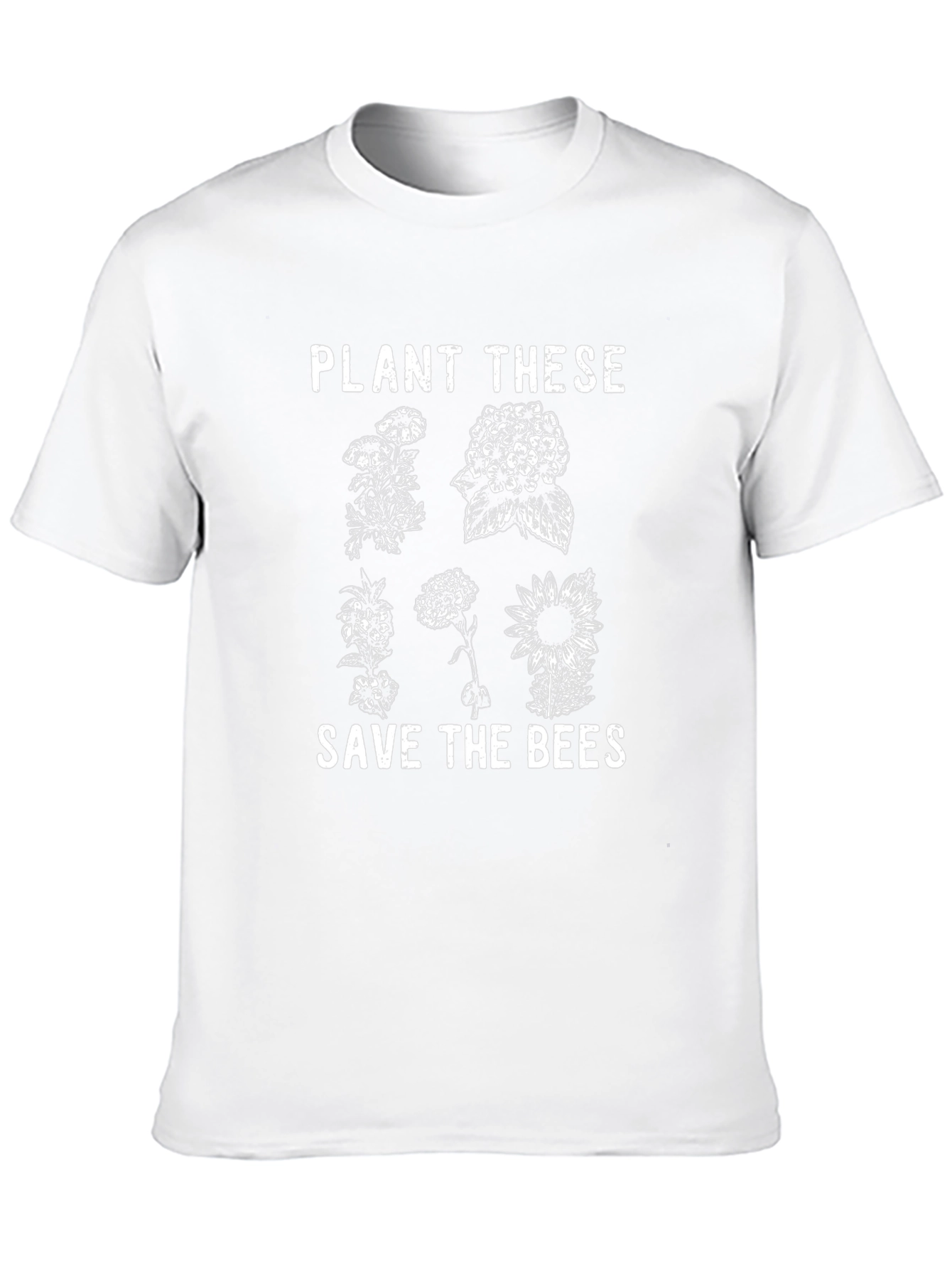 Plant These Save the Bees Black T-Shirt
