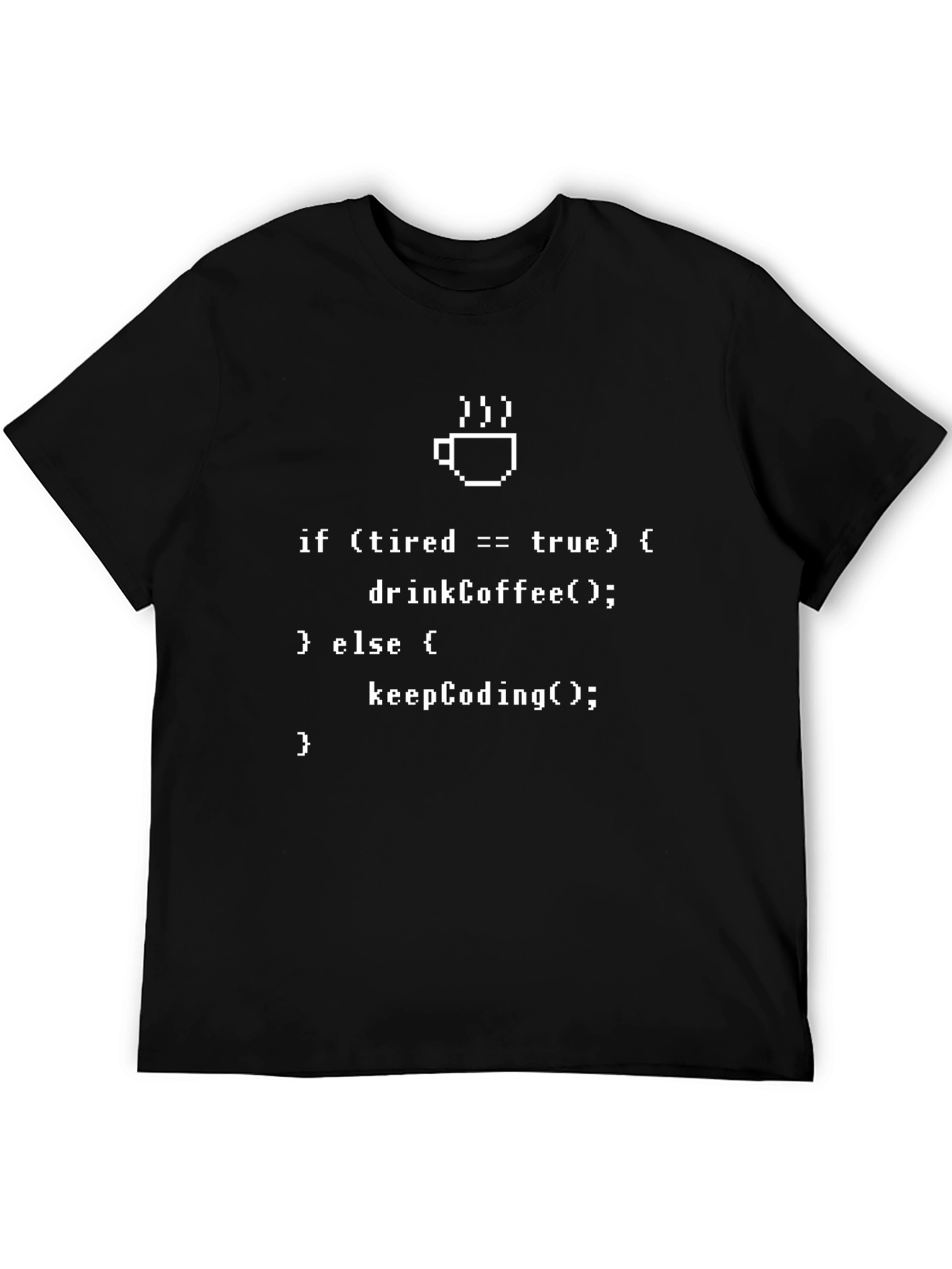 Programmer Humor T-Shirt - Coffee Coding Logic