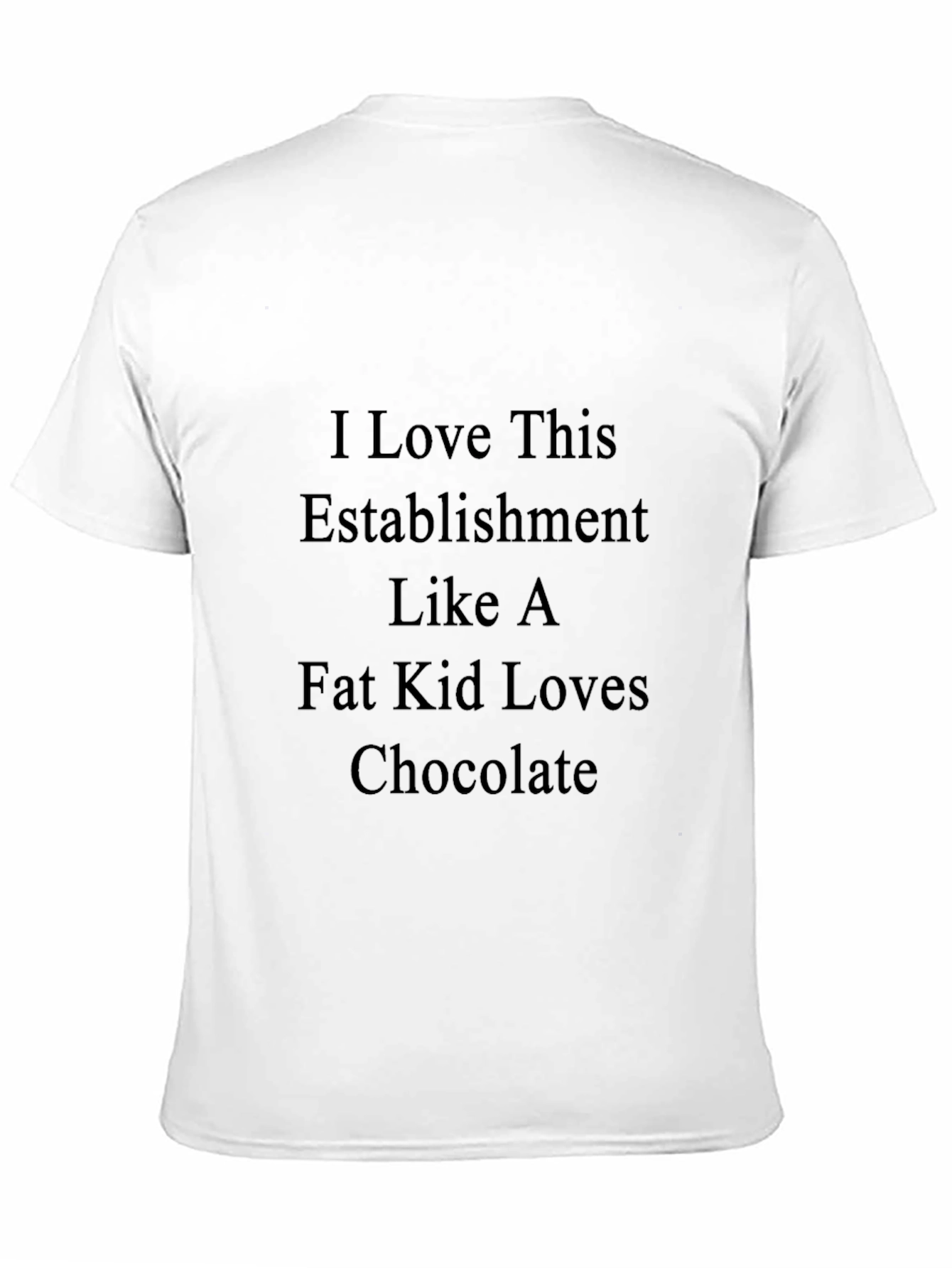 Humorous Graphic Tee: I Love This Establishment T-Shirt