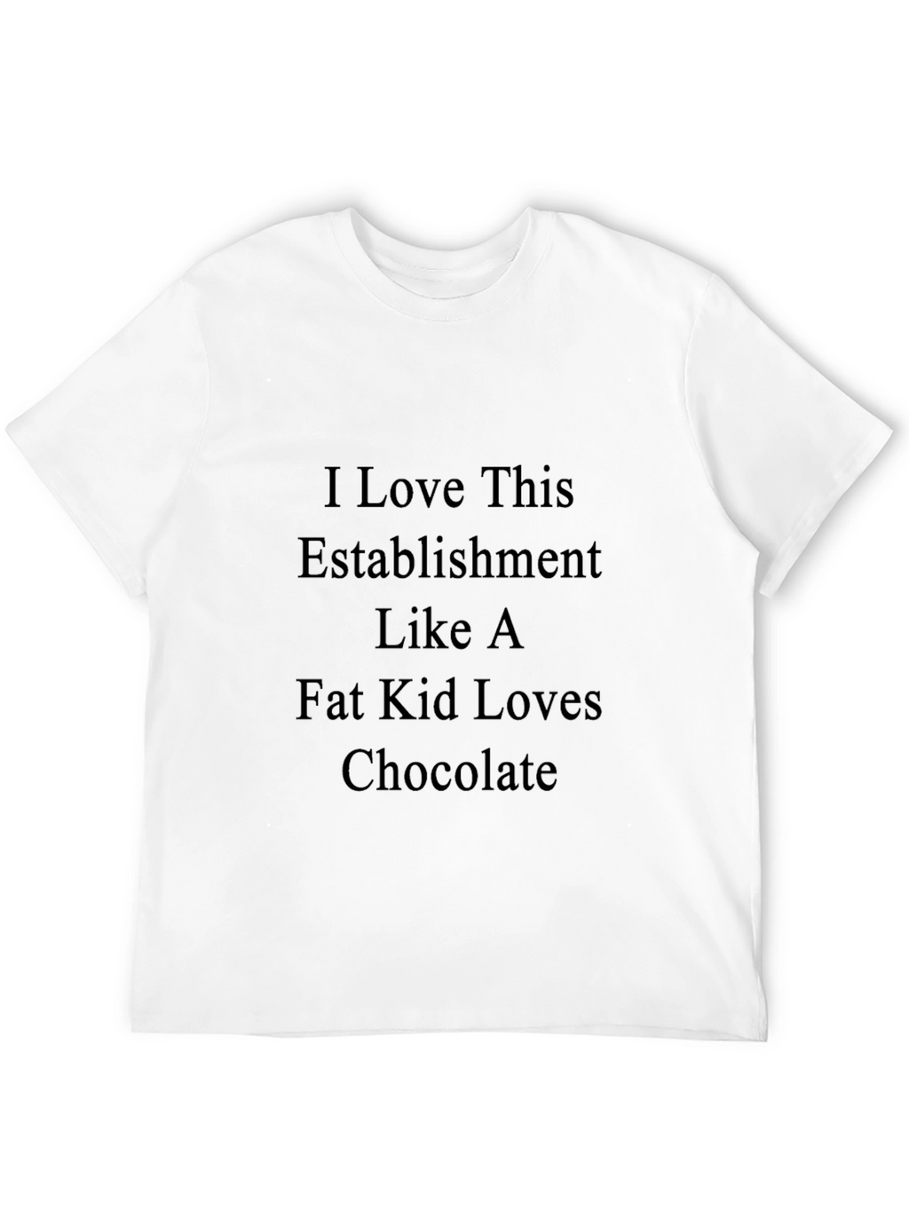 Humorous Graphic Tee: I Love This Establishment T-Shirt