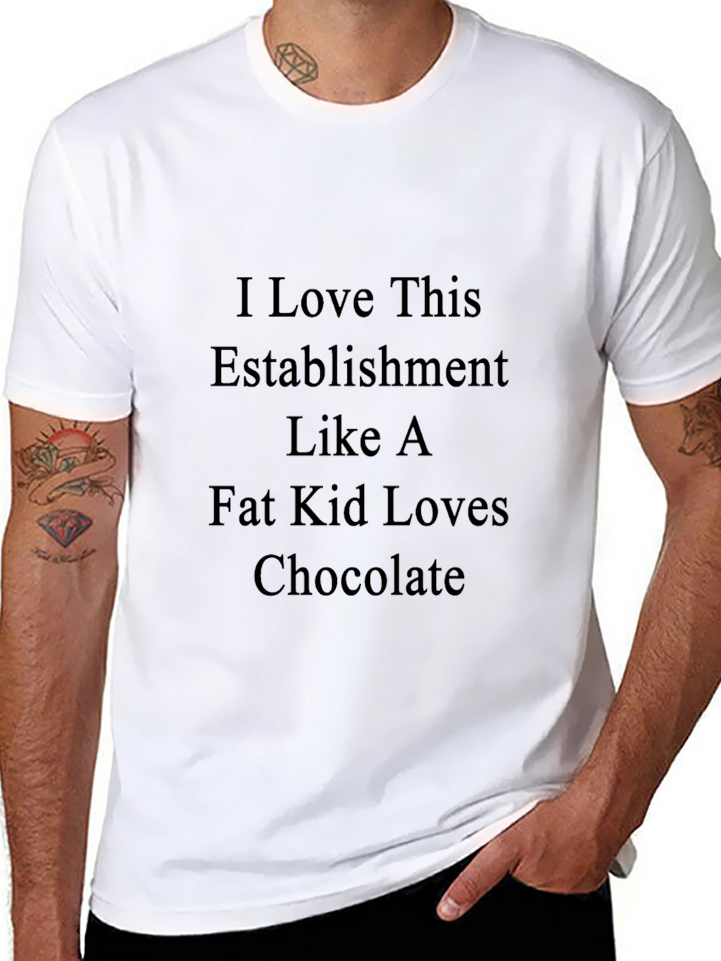 Humorous Graphic Tee: I Love This Establishment T-Shirt