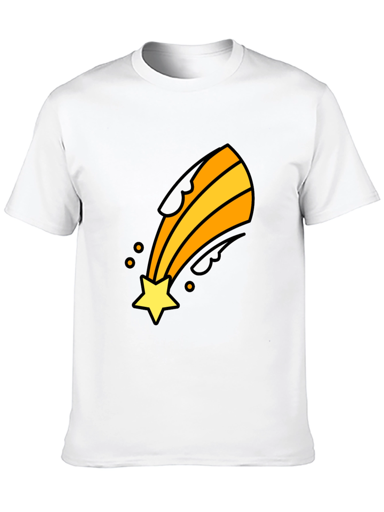Shooting Star Graphic Tee - Black