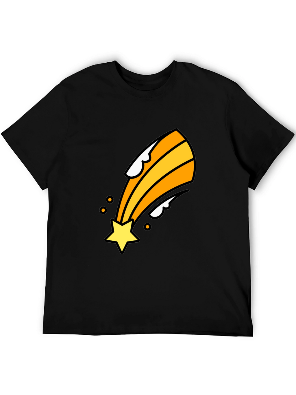 Shooting Star Graphic Tee - Black