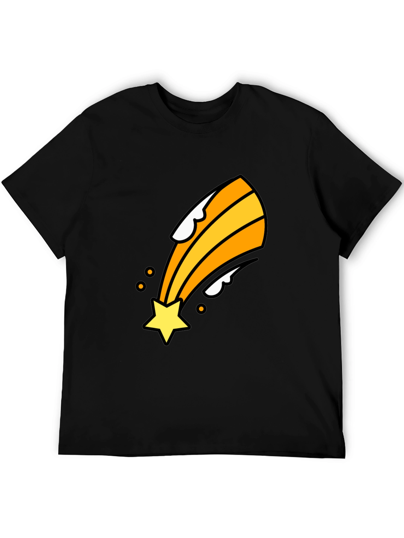 Shooting Star Graphic Tee - Black