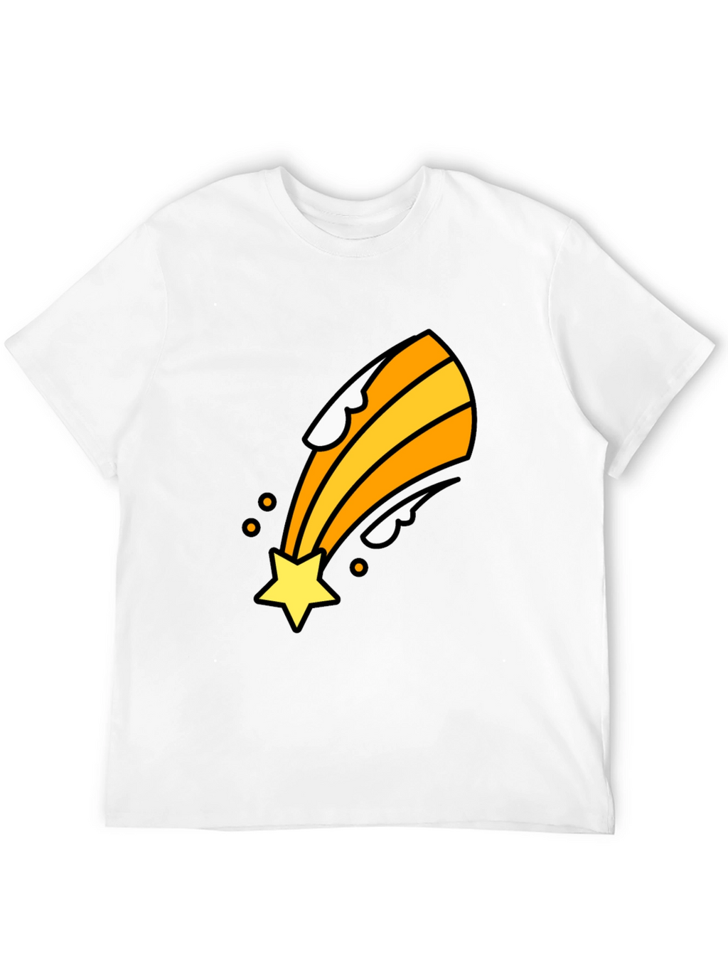 Shooting Star Graphic Tee - Black