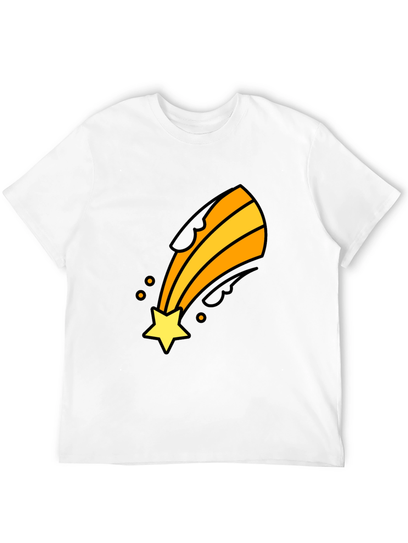 Shooting Star Graphic Tee - Black