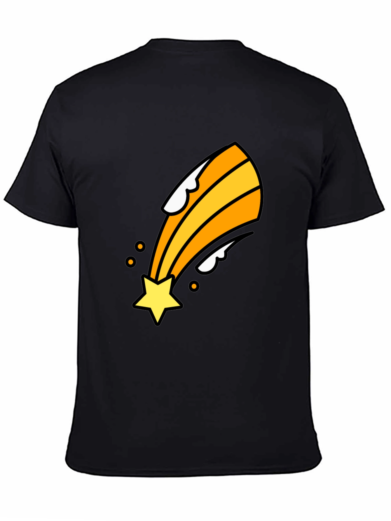 Shooting Star Graphic Tee - Black