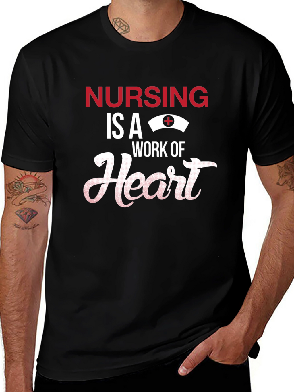 Nursing is a Work of Heart T-Shirt